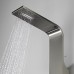 Boann BNSPA102-BN Rainfall Stainless Steel Thermostatic Rainfall Shower Panel with 4 Adjustable Jets Brushed Stainless - B013WAXH7C